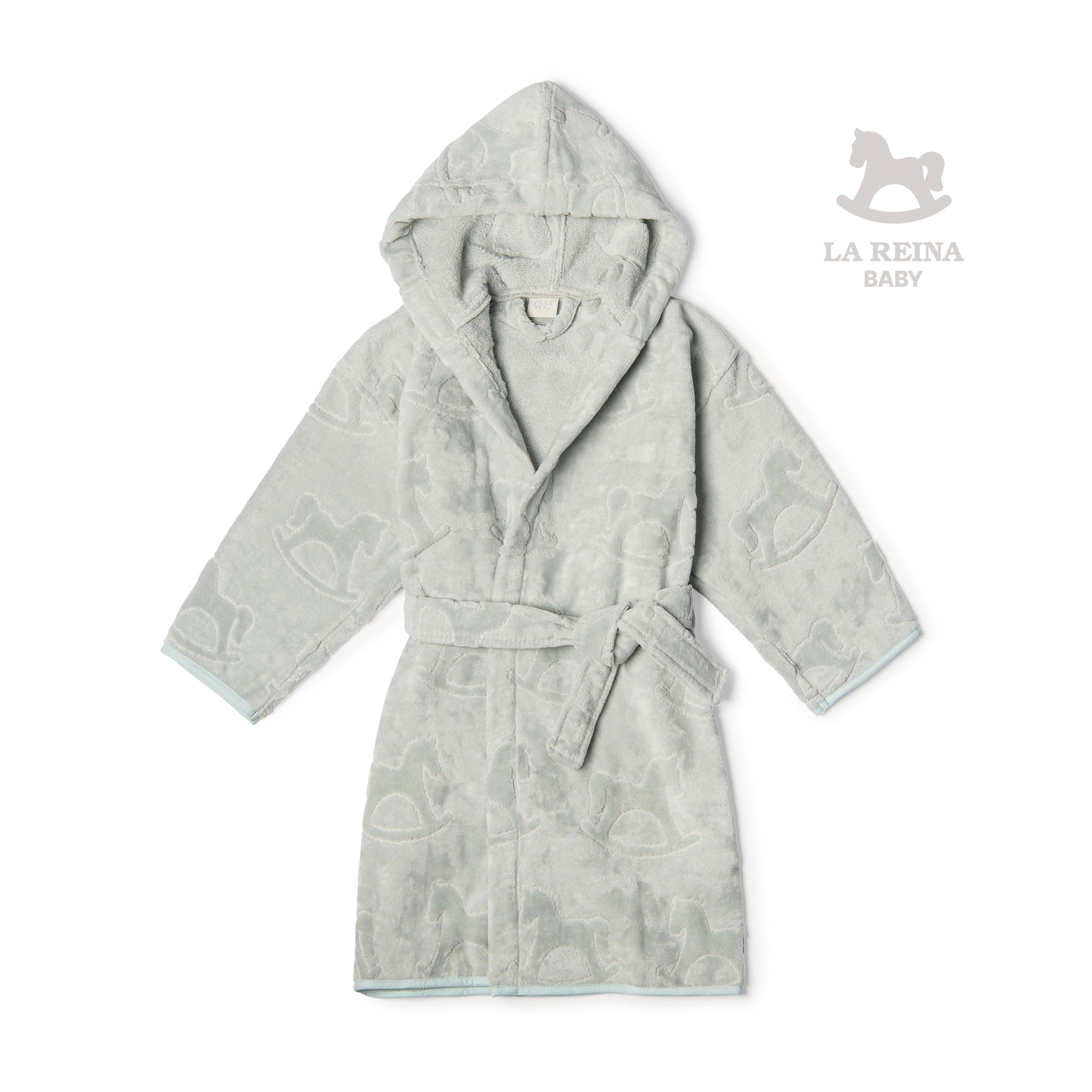 Velour Baby Bathrobe Mint