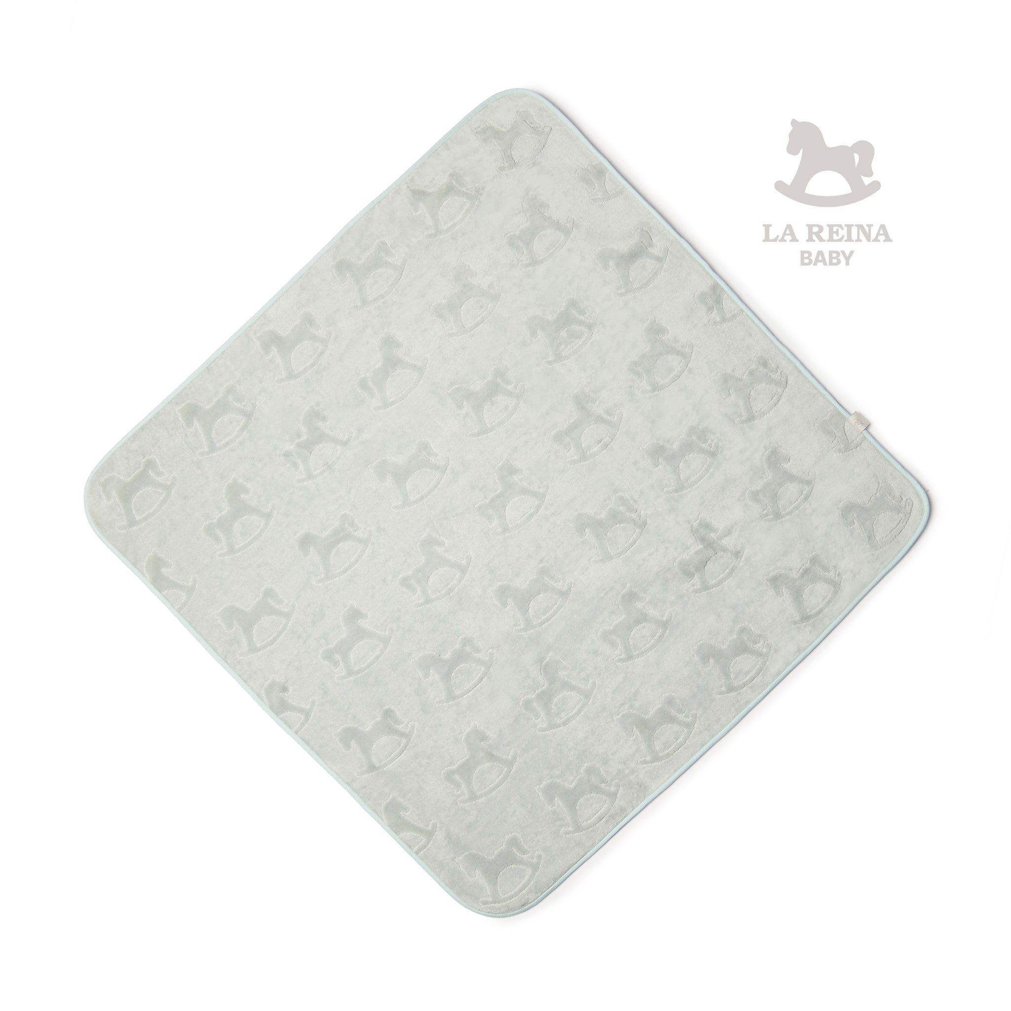 Velour Baby Bath Mint Towel 100/100