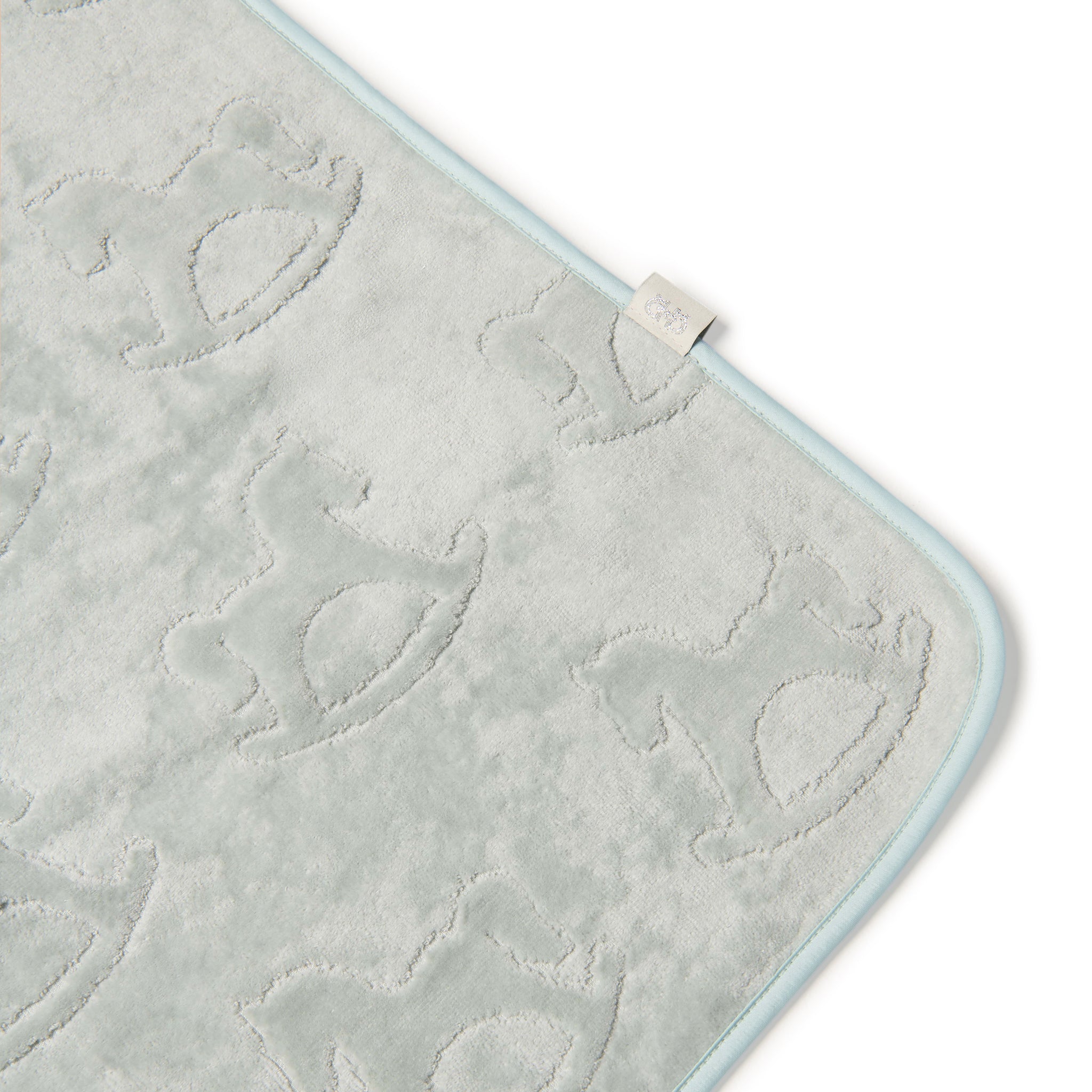 Velour Baby Bath Mint Towel 100/100