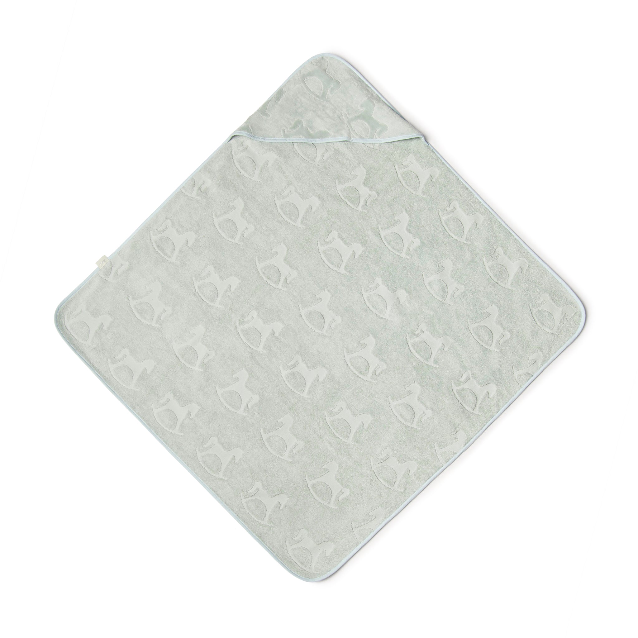 Velour Baby Bath Mint Towel 100/100