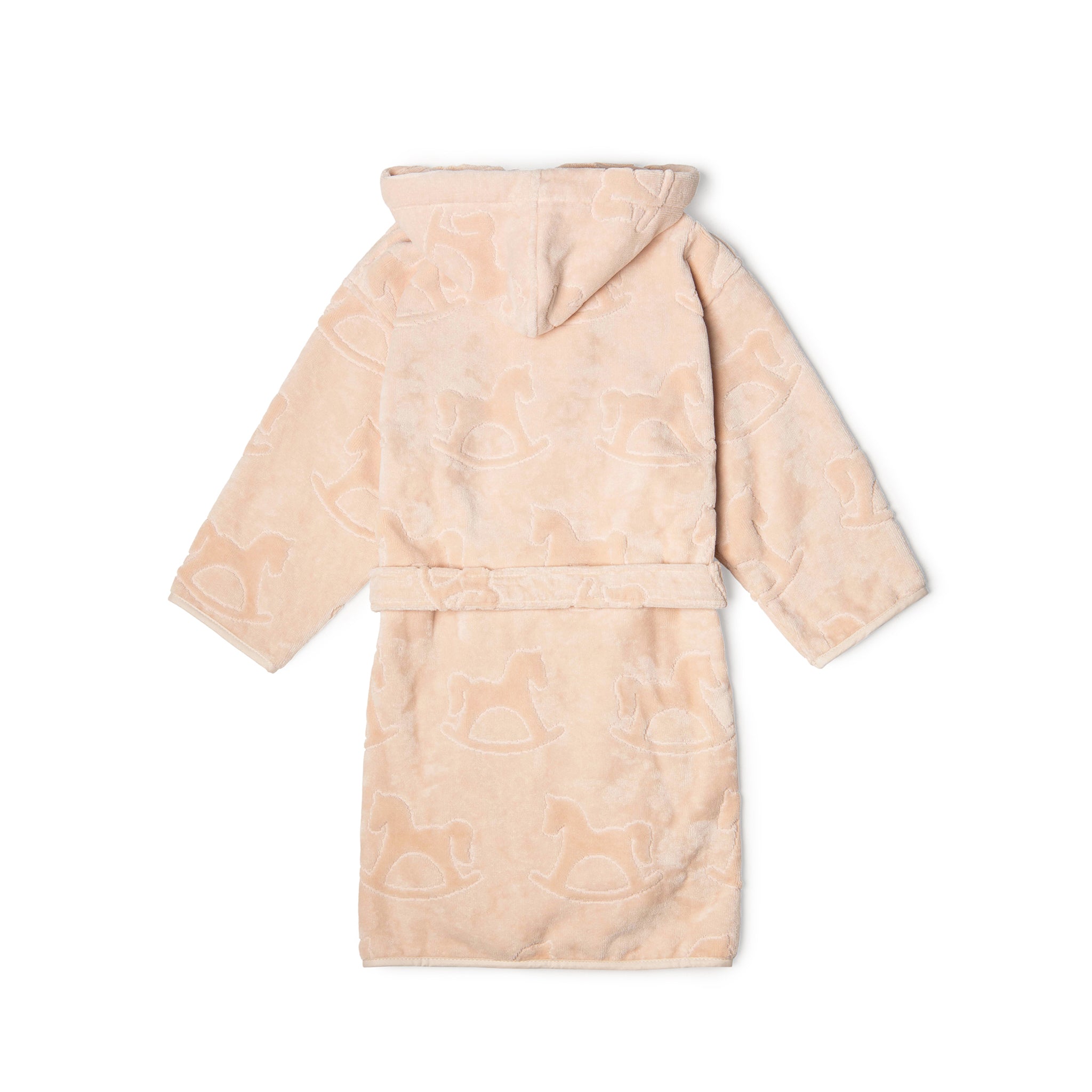 Velour Baby Bathrobe Pink