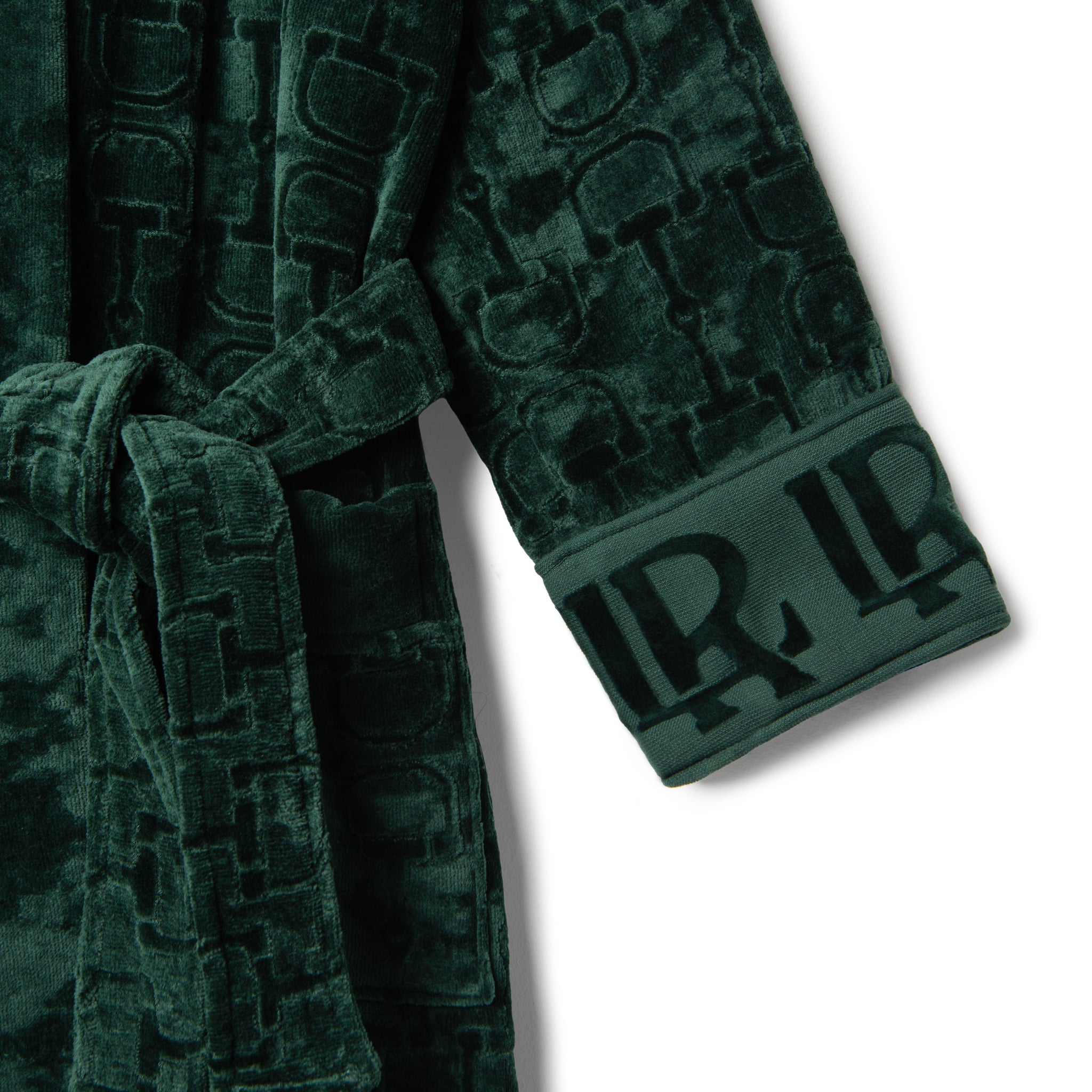 Velour Bathrobe Green