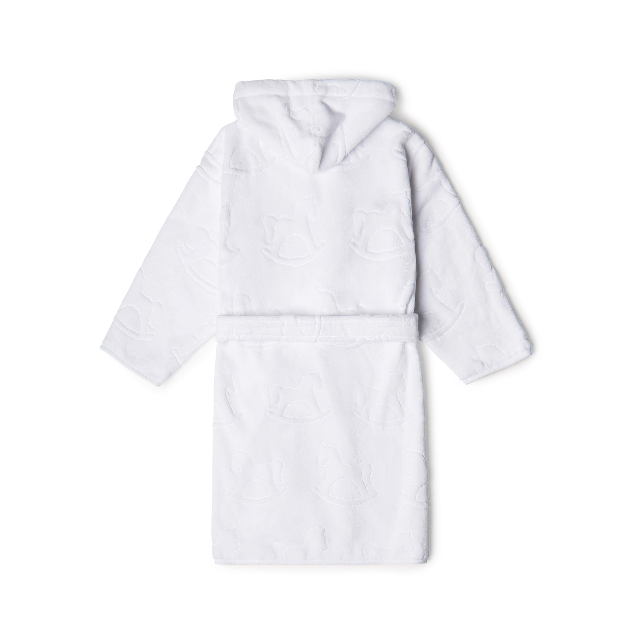 Velour Baby Bathrobe White