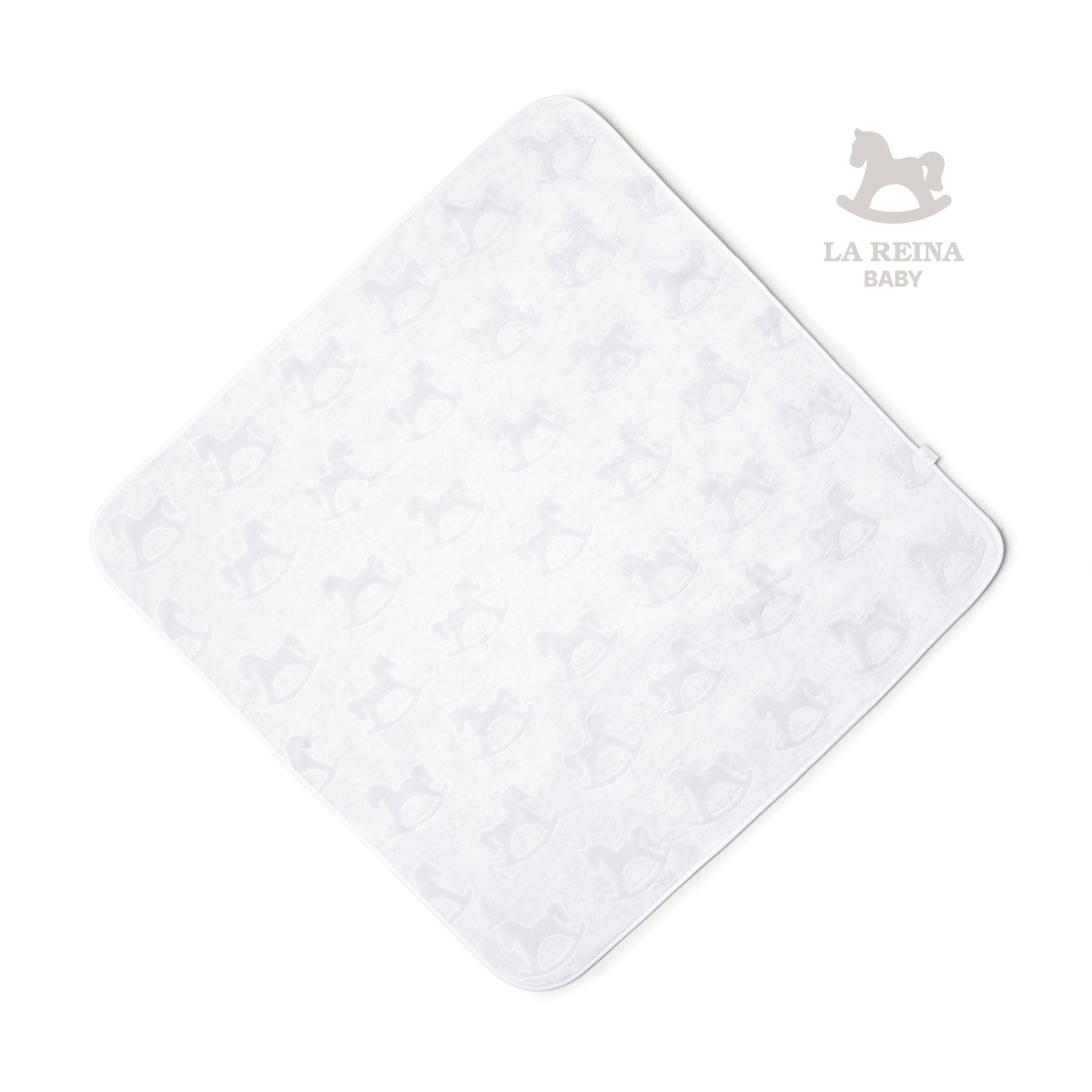 Velour Baby Bath Towel White 100/100