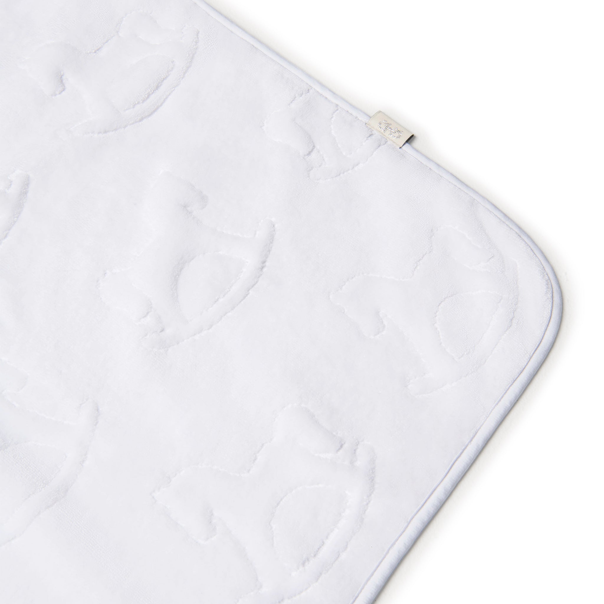 Velour Baby Bath Towel White 100/100