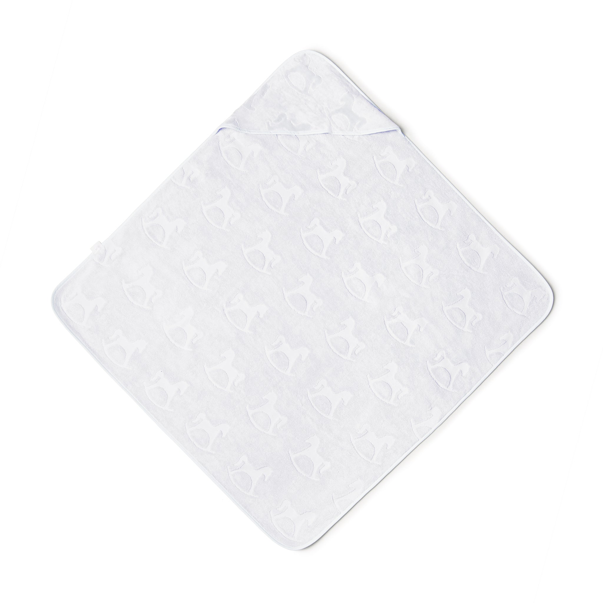 Velour Baby Bath Towel White 100/100