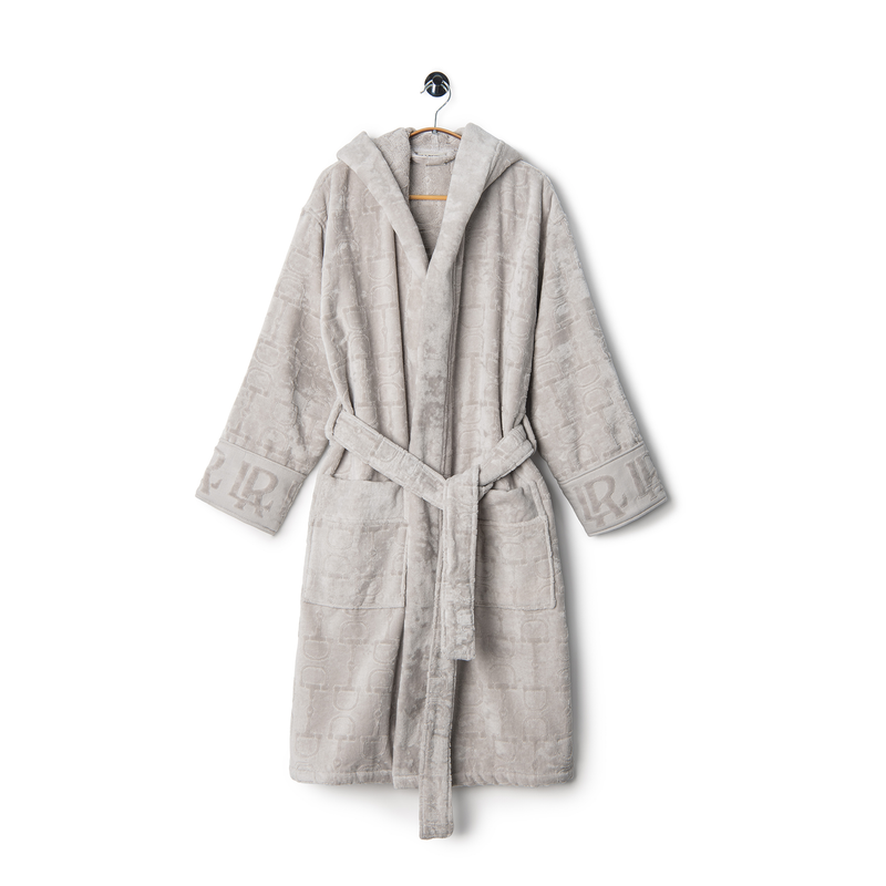 Velour Bathrobe Gray