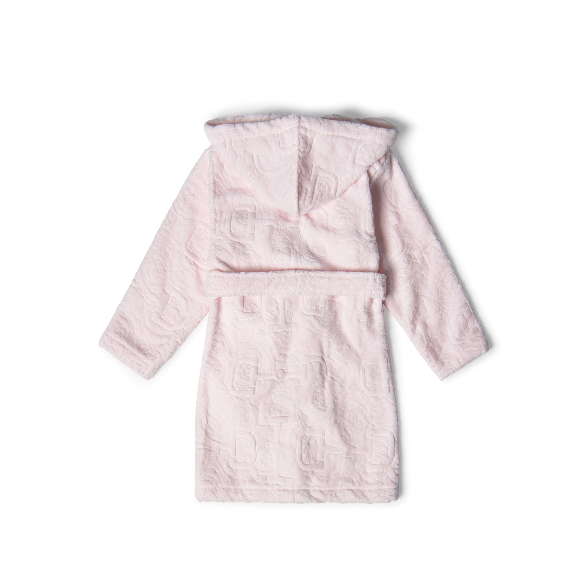 Kids Velour Bathrobe Pink