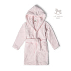 Kids Velour Bathrobe Pink