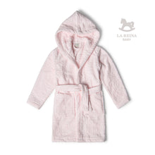 Kids Velour Bathrobe Pink