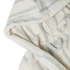 Velour Bathrobe Mint Stripe