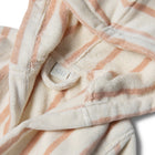 Velour Bathrobe Pink Stripe