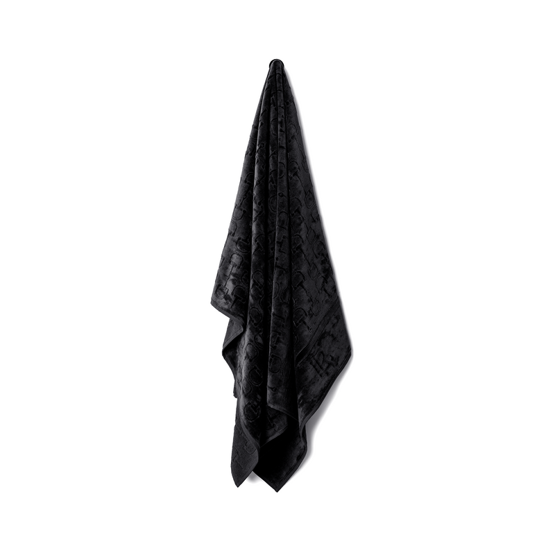 Velour Bath Towel Black 95/150