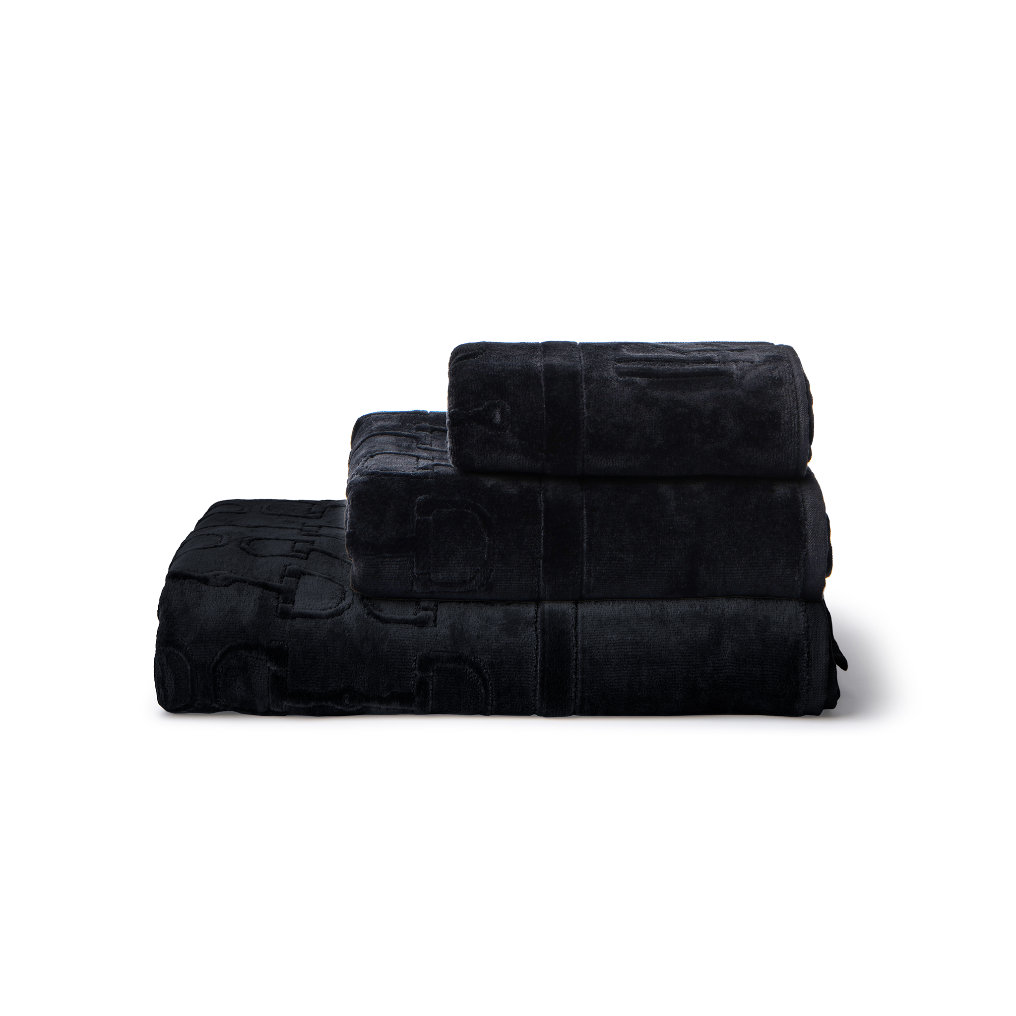 Velour Bath Towel Black 40/60