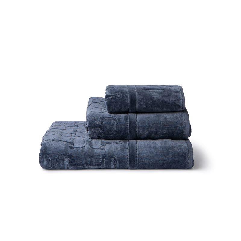 Velour Bath Towel Navy 60/100