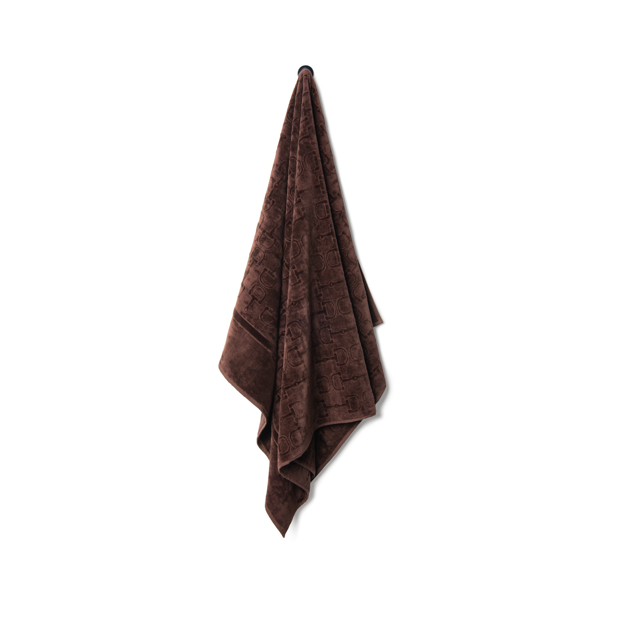 Velour Bath Towel Brown 95/150