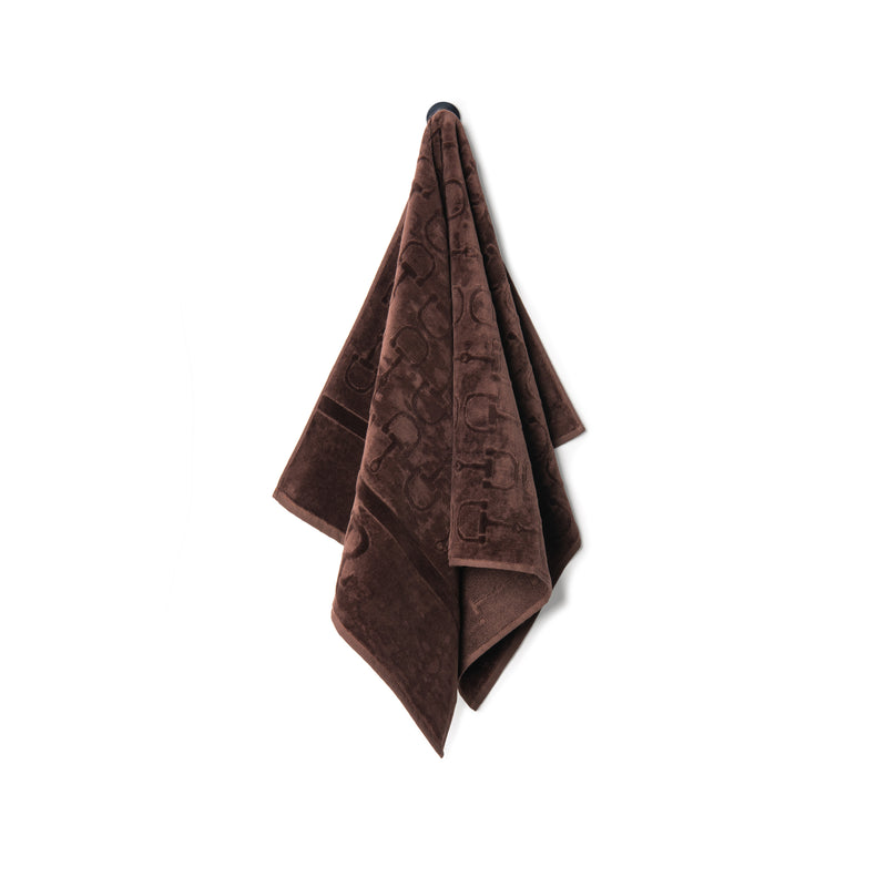Velour Bath Towel Brown 60/100