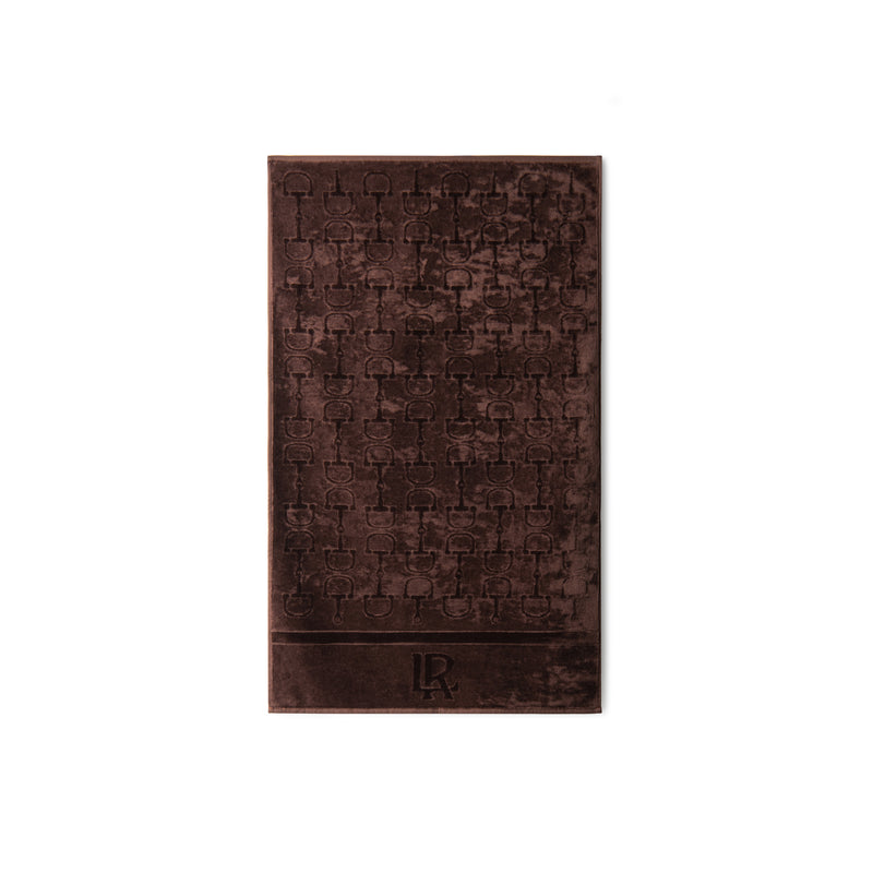 Velour Bath Towel Brown 60/100