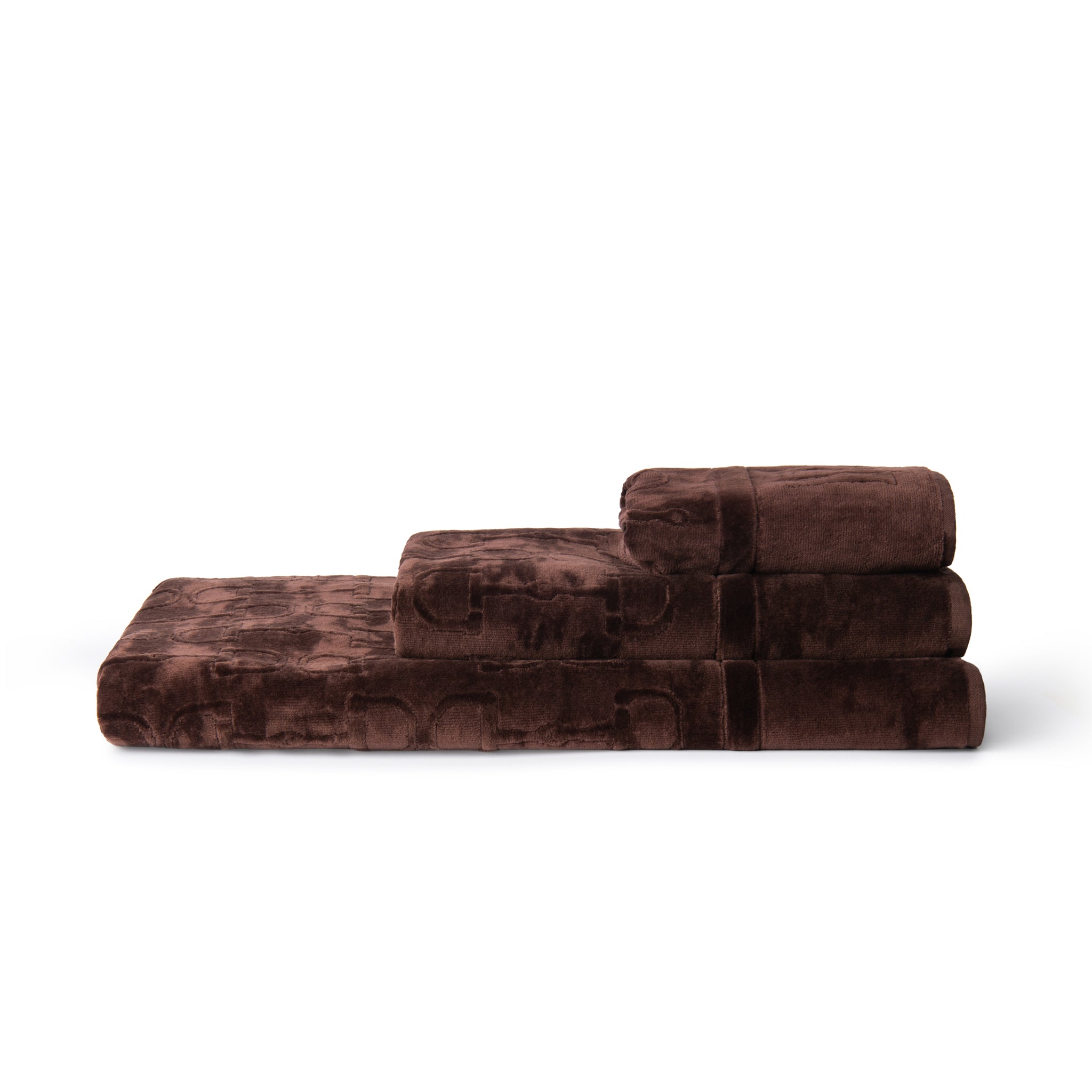 Velour Bath Towel Brown 95/150