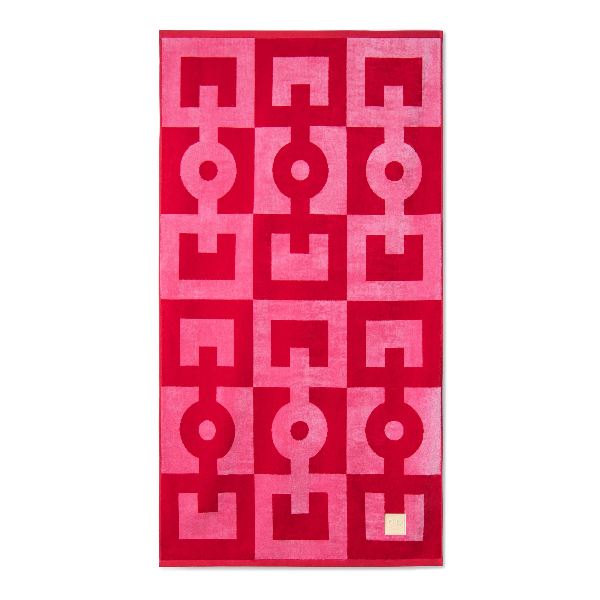 Beach Towel Pink and Red