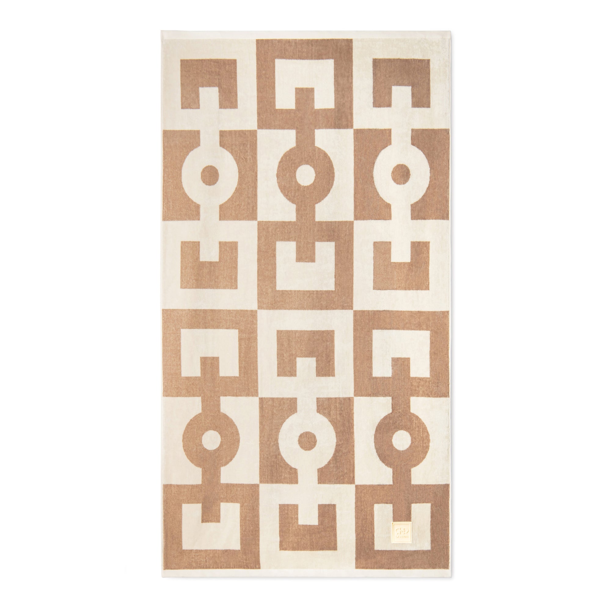 Beach Towel Taupe and Beige