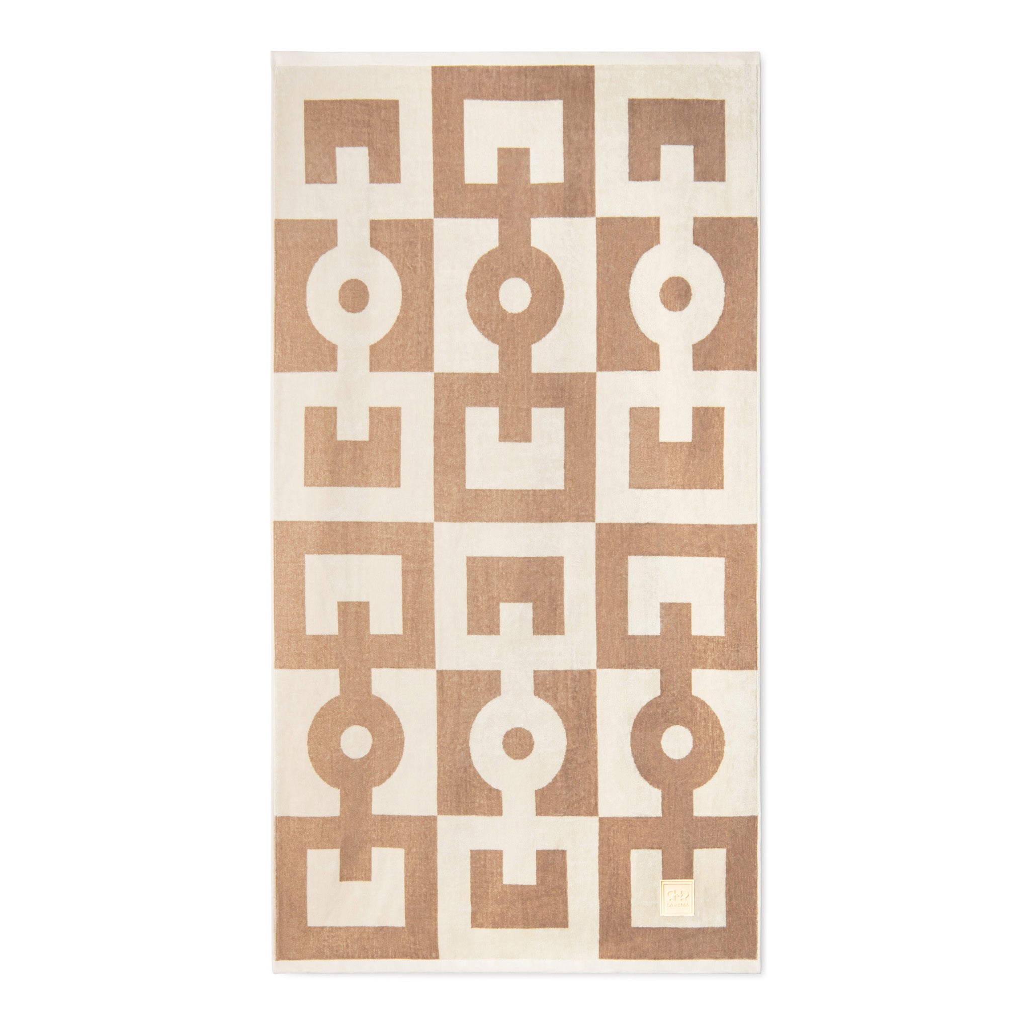 Beach Towel Taupe and Beige