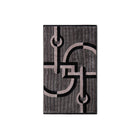 Velour Bath Towel Black&Grey 60/100