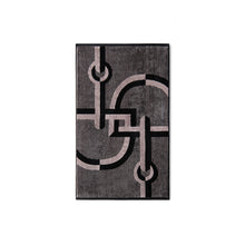 Velour Bath Towel Black&Grey 60/100