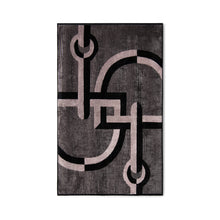 Velour Bath Towel Black&Grey 90/150