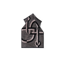 Velour Bath Towel Black&Grey 40/60