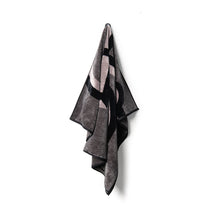 Velour Bath Towel Black&Grey 90/150