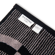 Velour Bath Towel Black&Grey 60/100