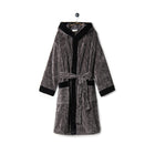 Velour Bathrobe Black&Grey