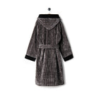 Velour Bathrobe Black&Grey