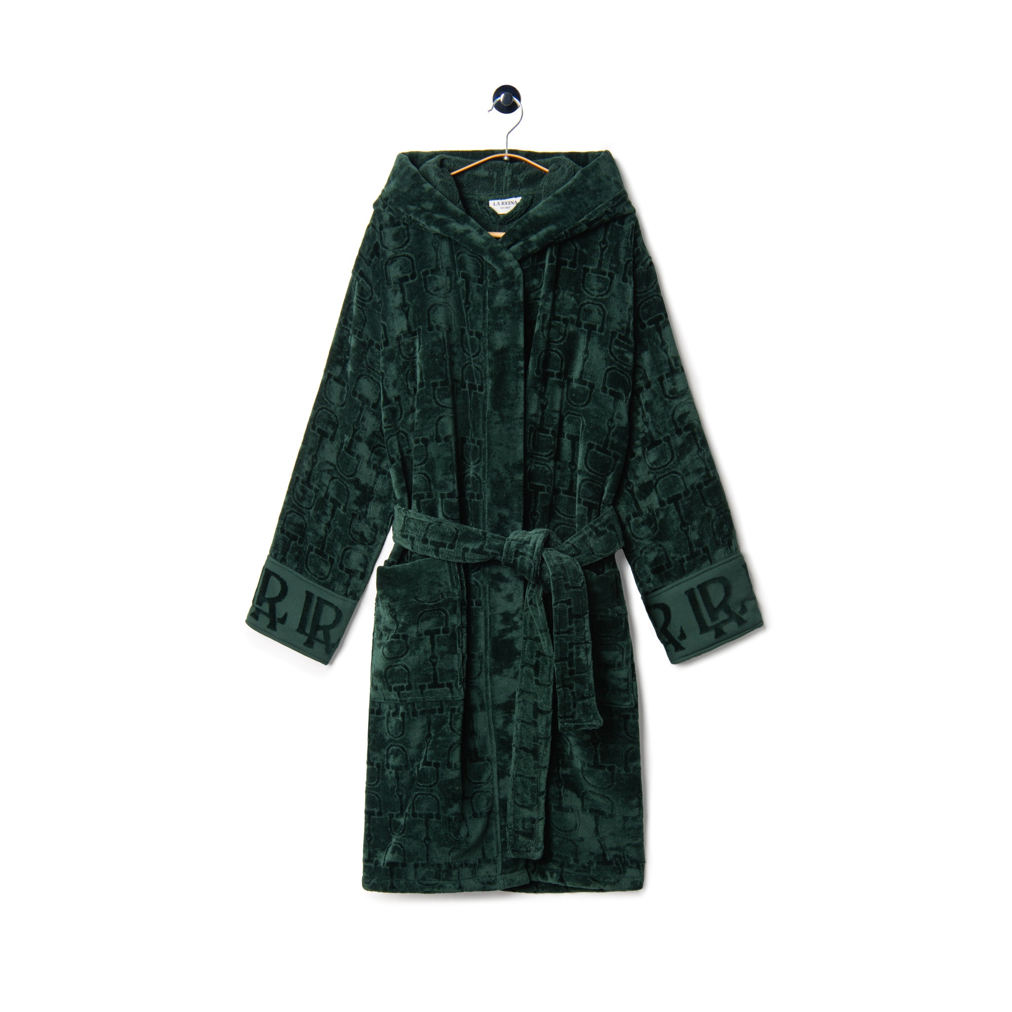 Velour Bathrobe Green