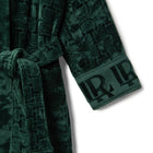 Velour Bathrobe Green