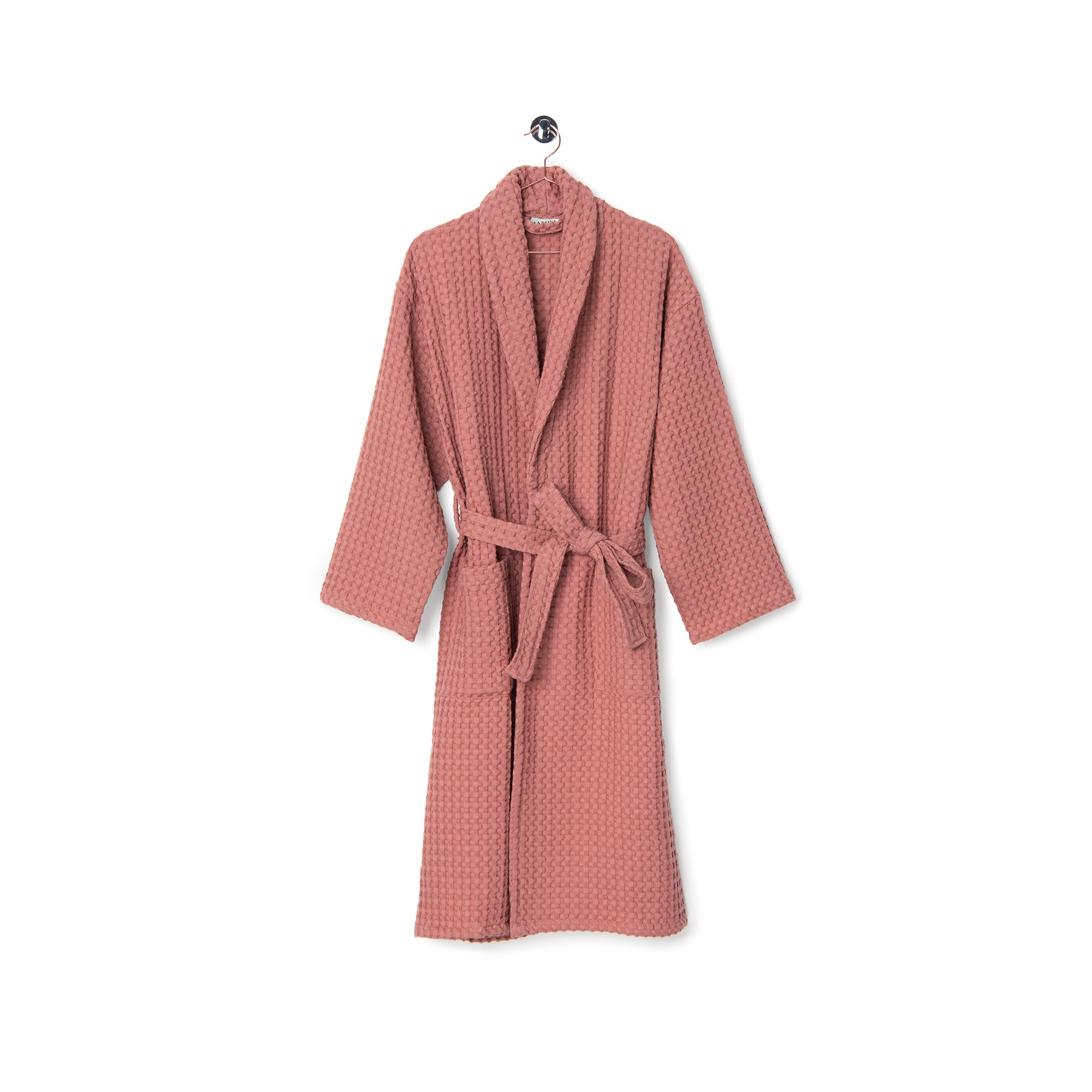 Waffle Bathrobe Blush